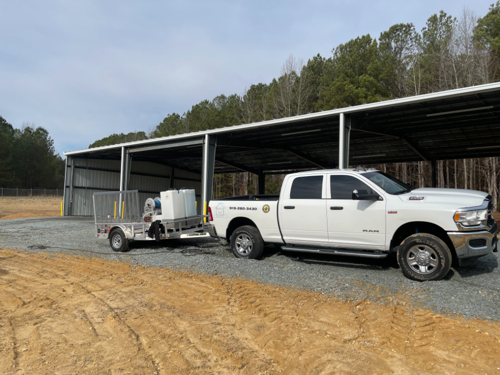 Steel Building Post Construction Cleanup in Clayton, NC